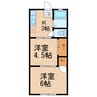 国谷ハイツ 2Kの間取り