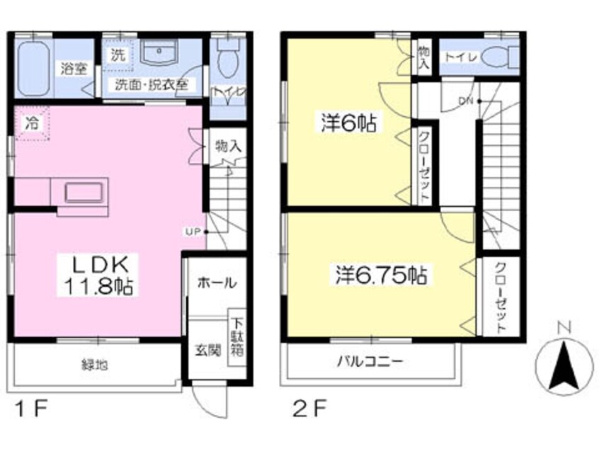 間取図 フレアージュＳｉｗｏｎＤ