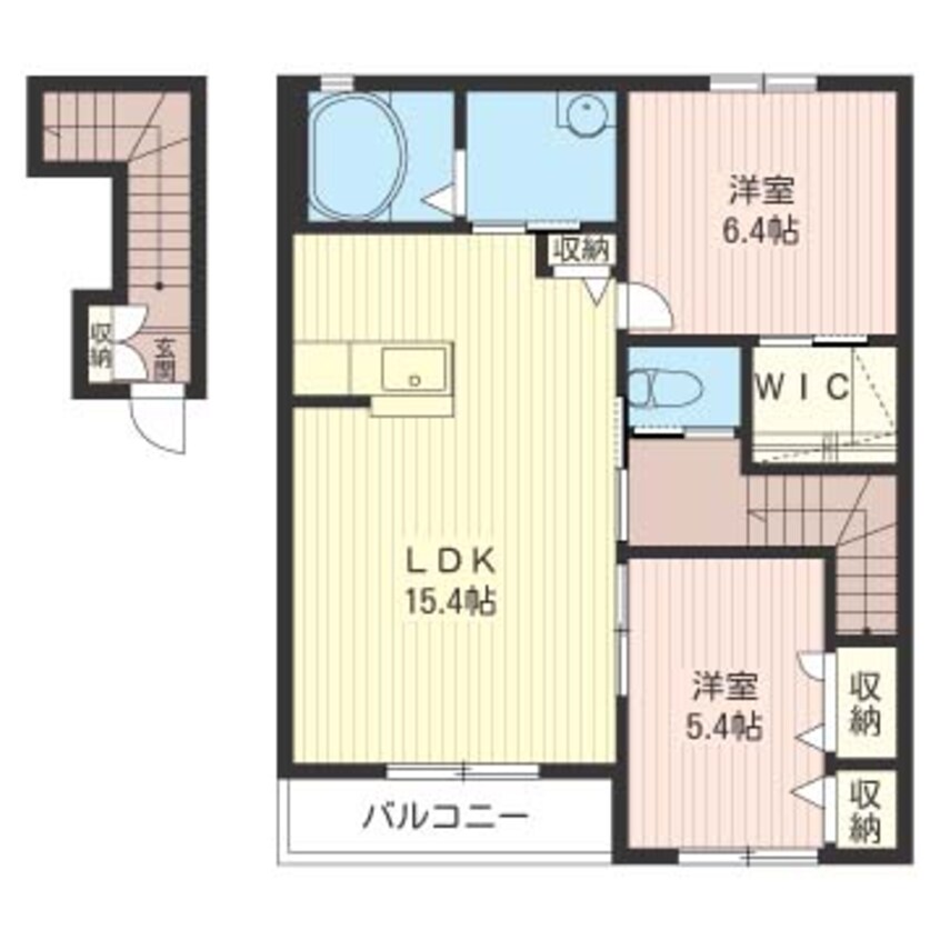 間取図 メゾン　ド　ソルヴィ　五番館