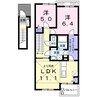 フィオーレＢ 2LDKの間取り