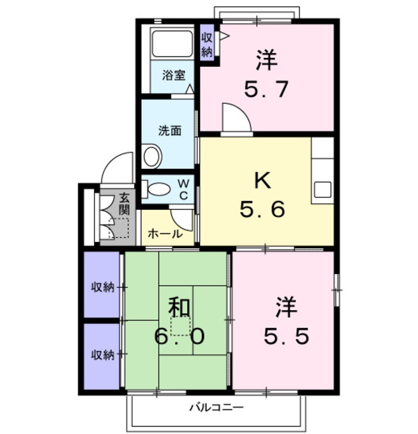 間取図 Ｋパレス