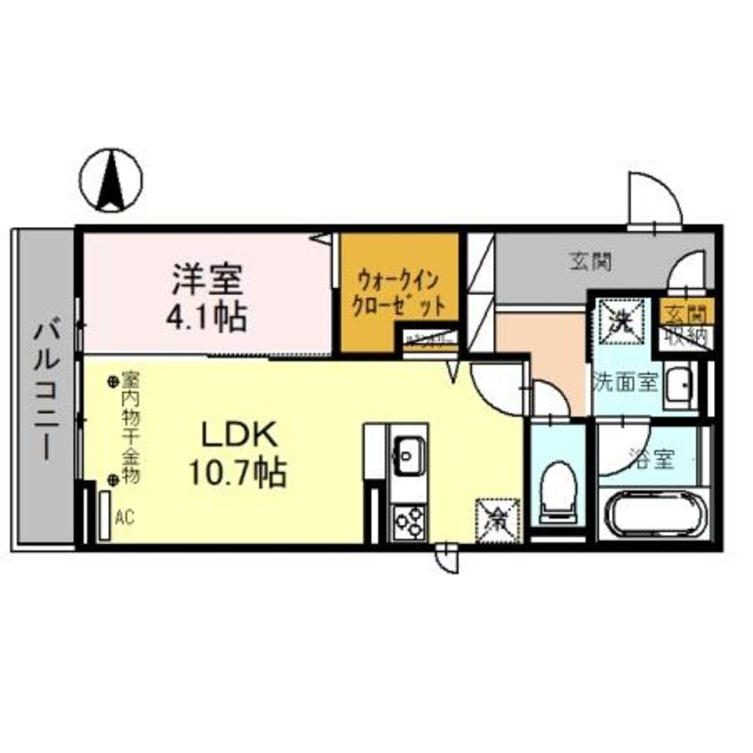 間取図 D-NORTH