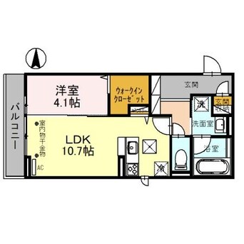 間取図 D-NORTH