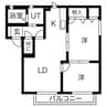 アーバン21 C棟 2LDKの間取り