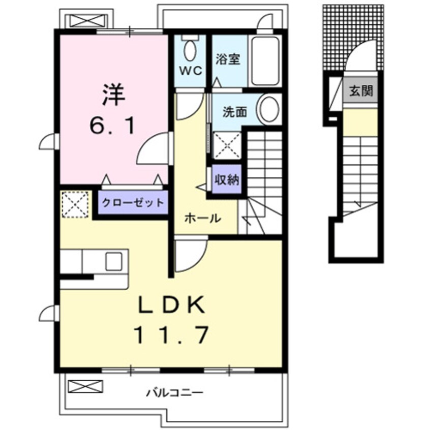 間取図 アルワクトＡ