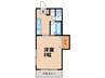 はっぴいらいふＡＸＩＳ 1Kの間取り