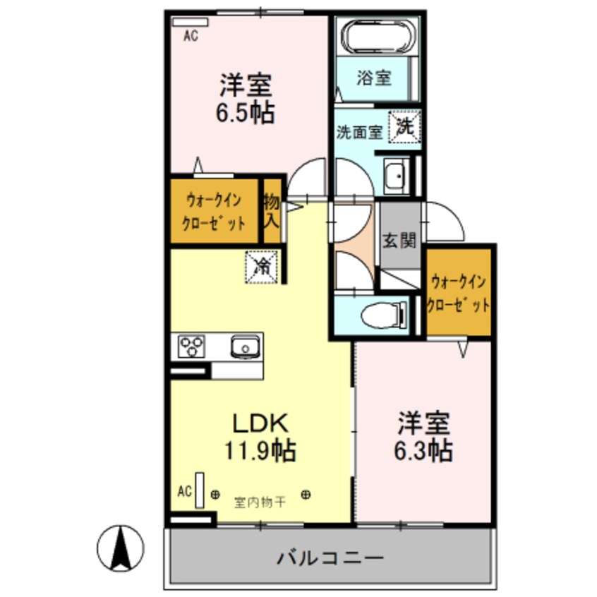 間取図 グレースコート Ａ