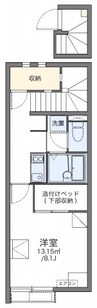 レオネクストフジヤマＢ 1Kの間取り