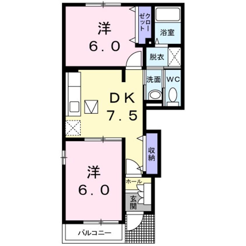 間取図 エスポワール　Ａ