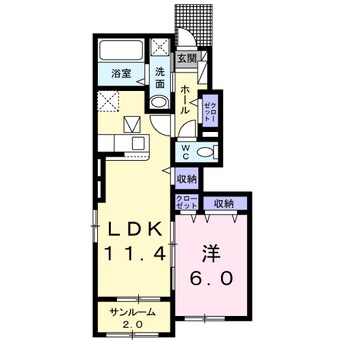 間取図 エクセレント・ヴィラ今泉Ａ