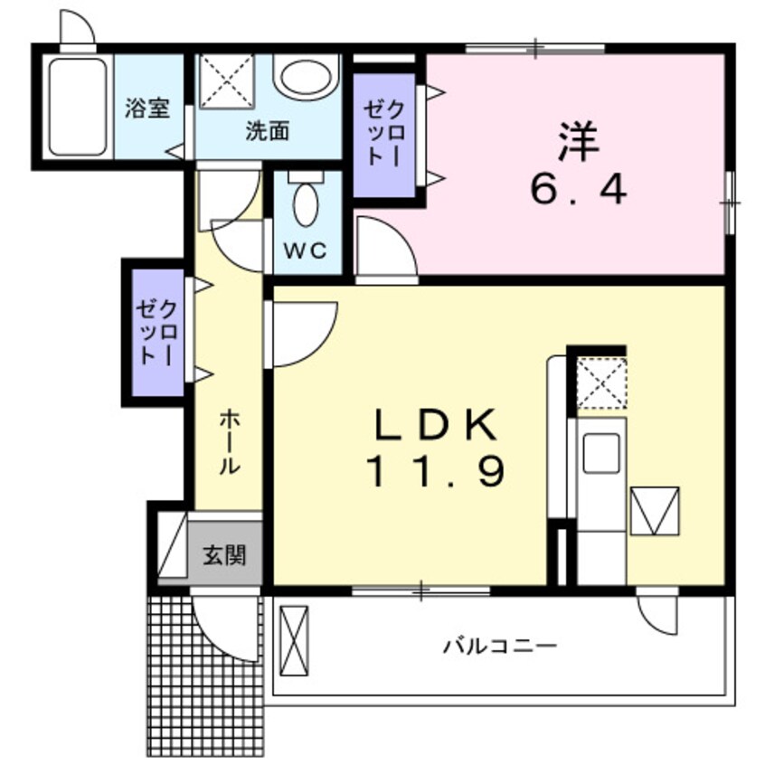 間取図 エテルノ　サンシャイン