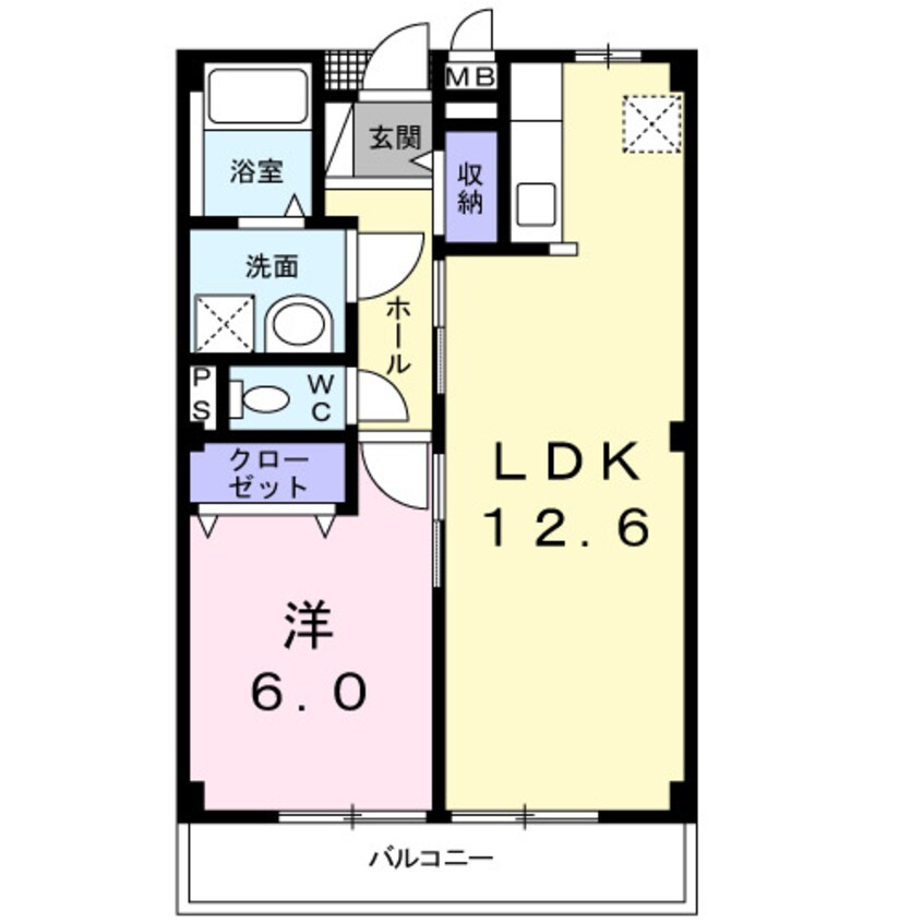 間取図 ラ・ヴィ