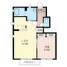 レーベンドルフＣ 1LDKの間取り
