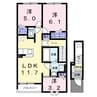 ハレレア 3LDKの間取り