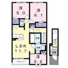 ハレレア 3LDKの間取り