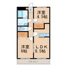 Ｋ５マンション 2LDKの間取り