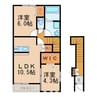 ソレイユ 2LDKの間取り