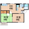 コーポスカイ　Ｃ 2DKの間取り
