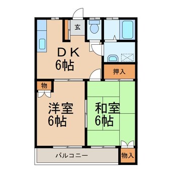 間取図 コーポみどり2