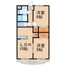 リリアコート 2LDKの間取り