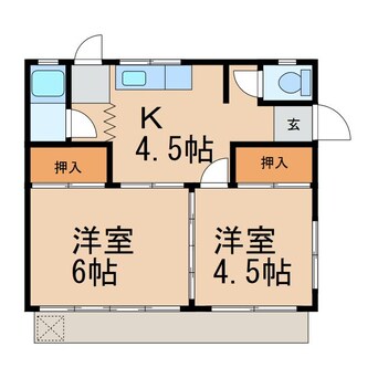 間取図 田中貸家