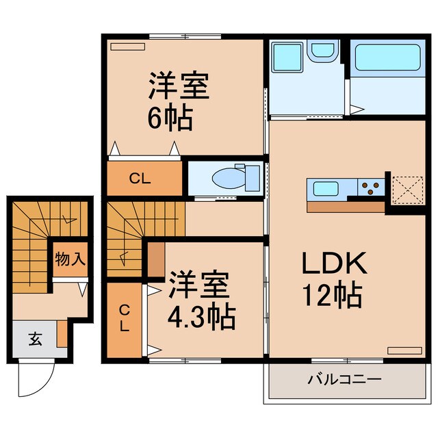 間取り図 ソレイユⅢ