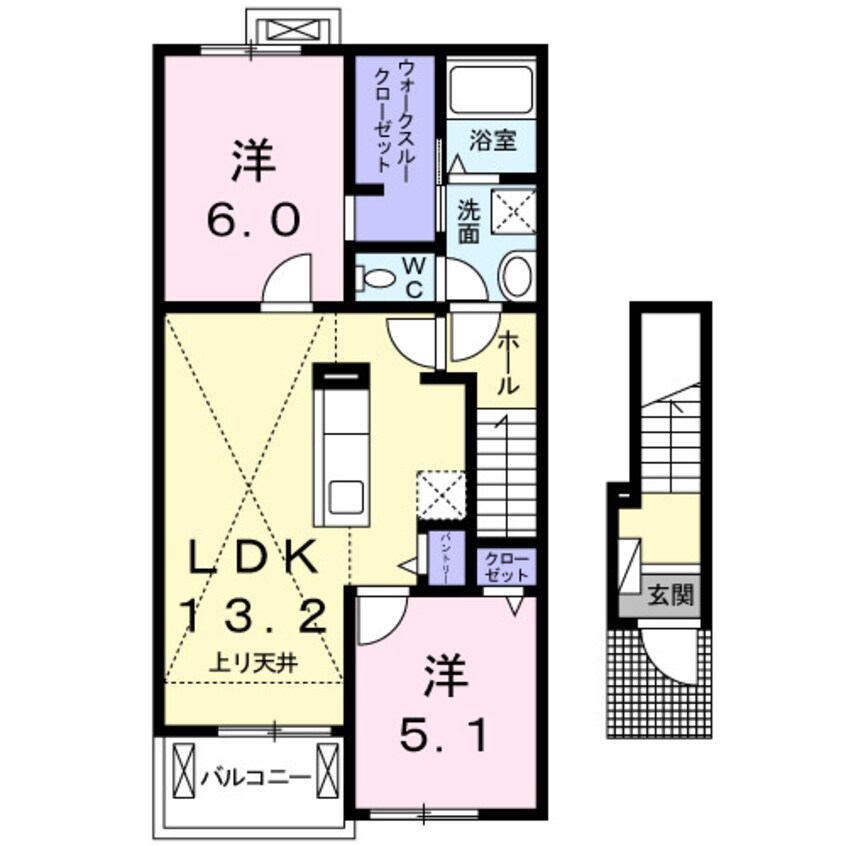 間取図 ビオーラ喜沢Ⅳ