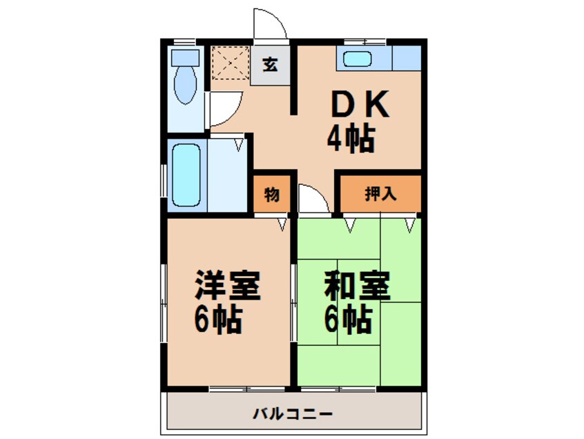 間取図 コーポリバティ