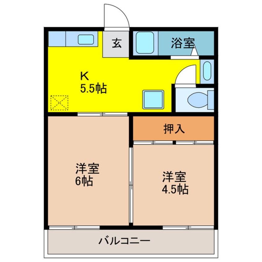 間取図 フラワーハイツ（壬生町）