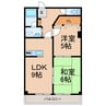 カーサアリーナ 2DKの間取り