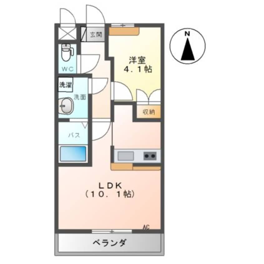 間取図 フェアリールージュＢ