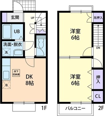 間取図 Ｃｏｕｎｔｒｙ　Ｖａｌｌｅｙ　Ｗａｔａｎａｂｅ