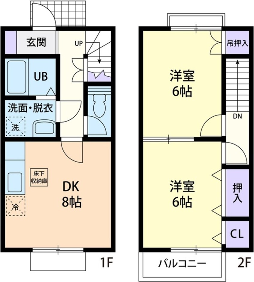 間取図 Ｃｏｕｎｔｒｙ　Ｖａｌｌｅｙ　Ｗａｔａｎａｂｅ