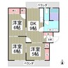 ホワイトヒルマンション 3DKの間取り