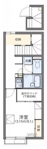 レオパレスボンジュールⅣ 1Kの間取り
