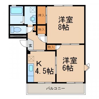 間取図 アーバンフラワーハイツA