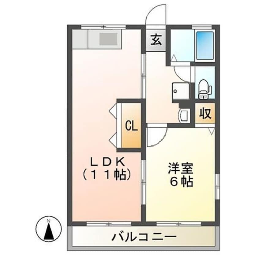 間取図 第5朝日ハイツ