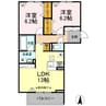 パインフィールド 2LDKの間取り