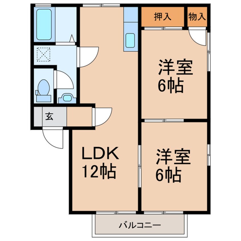 間取図 クラフト6番館