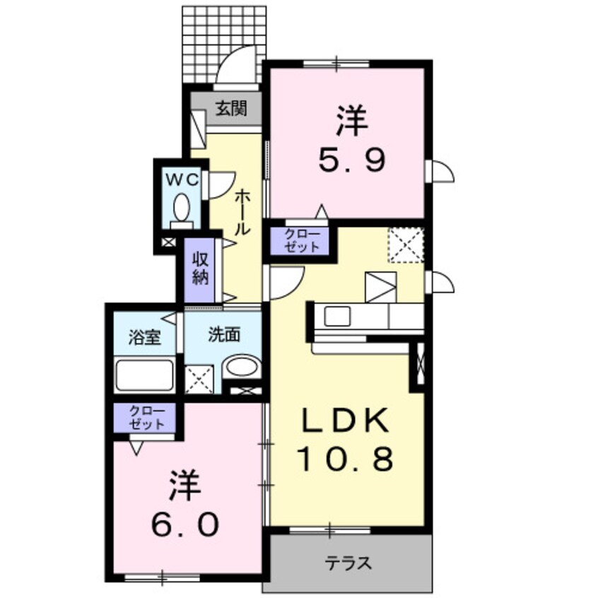 間取図 ソレイユ　２９４