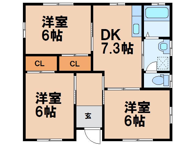 間取り図 石崎団地（4-1）