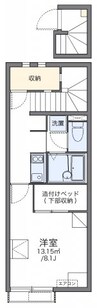 レオネクストフジヤマＢ 1Kの間取り