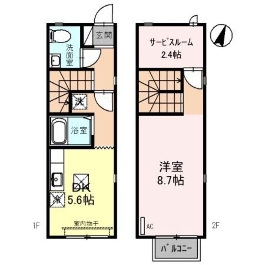 間取図 キューブタウン長田 Ｂ