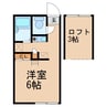 グート 1Kの間取り