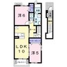 キャトルサンク 2LDKの間取り