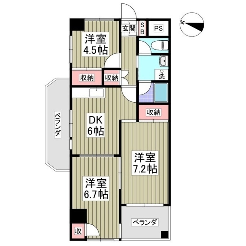 間取図 リバーサイド東信