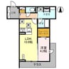 TORISIAS東宿郷 1LDKの間取り