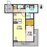 TORISIAS東宿郷 1LDKの間取り