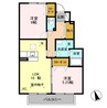 パレット Ｄ 2LDKの間取り