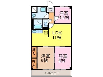 間取図 NARABU六番館